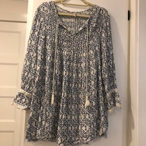 Free People Tunic Swing dress with Tassles